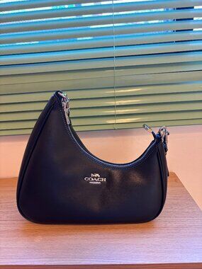 Coach Luna Shoulder Bag in Black Leather